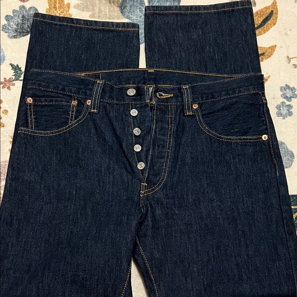 Levi's 501 original Dark Wash button fly - Picture 5 of 9